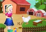 Anna Frozen penjagaan ayam