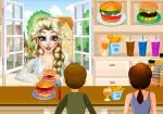 Princesa Elsa tienda de hamburguesas