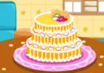 Apilar un pastel de boda
