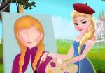Elsa dipingendo Anna