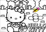 Hello Kitty Színezés Festék