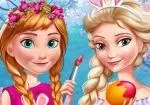 Anna e Elsa Páscoa engraçada