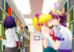 Kysse i biblioteket