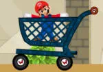 Mario en el carret de la compra