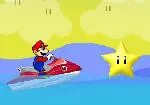 Mario water skiing