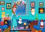 Prinsessa Elsa huoneen sisustus jouluksi