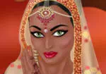 更改的印度新娘的外觀