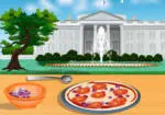 Huis pizza voor Obama