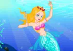Kleurrijke zeemeermin prinses