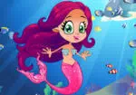 Cute mermaid princess