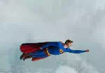 飞行中的超人