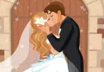 新郎和新娘的第一吻