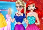 Elsa och Ariel fest på klubben