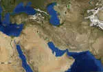 地图：中东和南亚