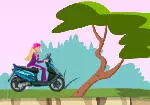 Barbie Fahrt auf Roller