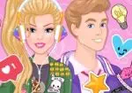 Barbie ja Ken pukeutua vaatteeni