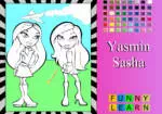 Coloriage Sasha et Yasmin