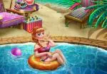Anna în piscină