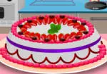 Matlagning jordgubbar tårta