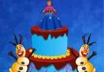 Kake dekorert dronning Elsa