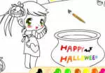 Lykkelig Halloween Coloring Spillet