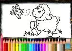 Gra kolorowanki małe owce