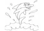 En Venlig Delfin Maleri Spil