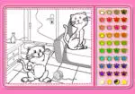 Os Gatos Domésticos Livro para Colorir de Rosy