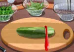緑色の豆のサラダ
