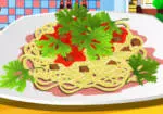 Spaghetti na may magsarsa