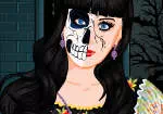 Katy Perry make-up vir Halloween