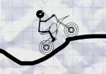 Stickman na motocicleta