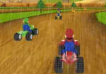 Mario balapan di tengah hujan 3