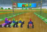 Mario wyścig w deszczu 2