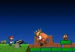 Mario marah menentang Goomba
