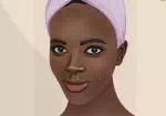 Spa en make-up voor het Afrikaanse meisje