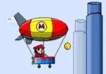Mario volant dans Dirigeable 2
