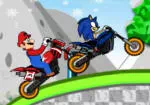 Mario vs Sonic Motorfiets Race