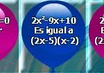 بالونات الرياضيات معادلة تربيعية