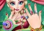 Giáng sinh làm móng tay Elsa