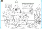 Jeu de Noël de coloriage