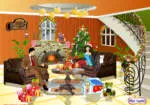 Dekorieren Spiele dem Wohnzimmer in Weihnachten