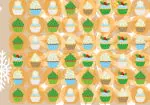 Combinar 3 cupcakes nadalencs
