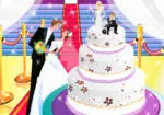 Esküvői torta díszített
