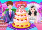 Utsökt bröllopstårta