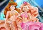 Mga sirena prinsesa sa ilalim ng dagat moda