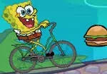 SpongeBob jazda rowerem