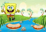 SpongeBob melintasi sungai