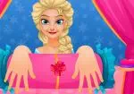 Elsa manikuur vir Valentijnsdag