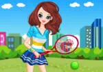 Meisje tennisser